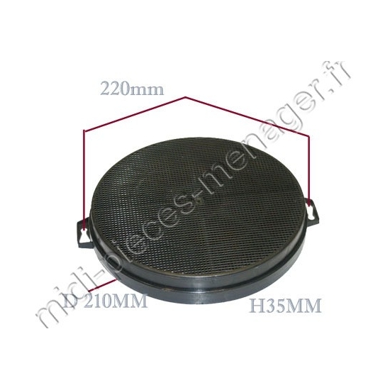 filtre à charbon type B210 brandt 71X8574