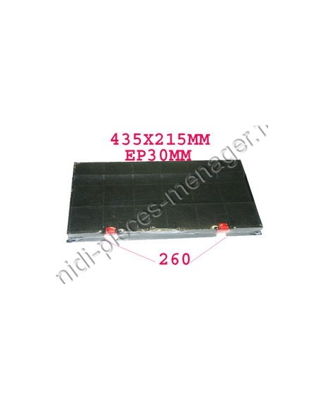 filtre charbon rectangulaire  type 150 ariston c00132182