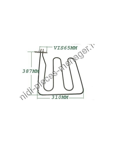 resistance sole 2000w FAGOR BRANDT 92X6155