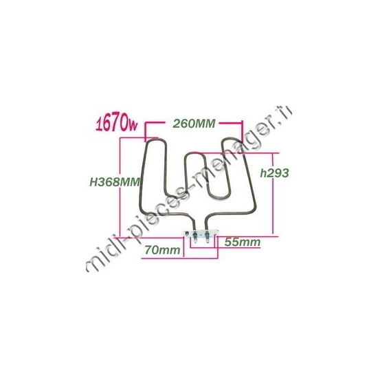 resistance sole 1600w rosieres 93696821