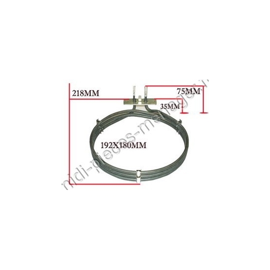 resistance chaleur tournante 2200w whirlpool 481925928759