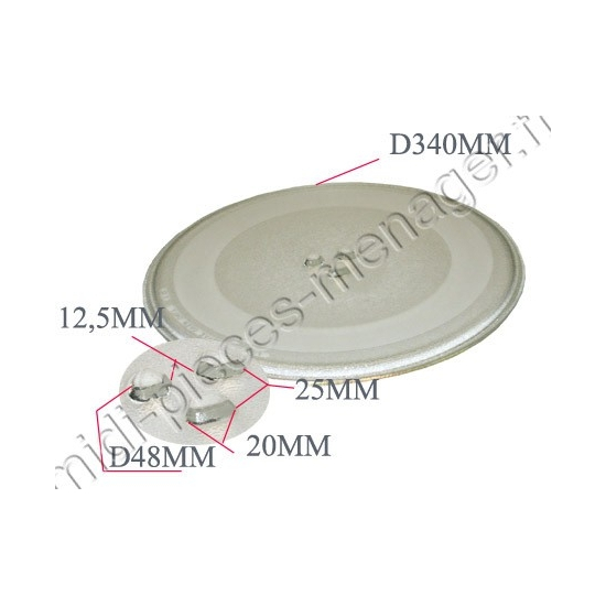 plateau micro ondes LG 3390W1A029B