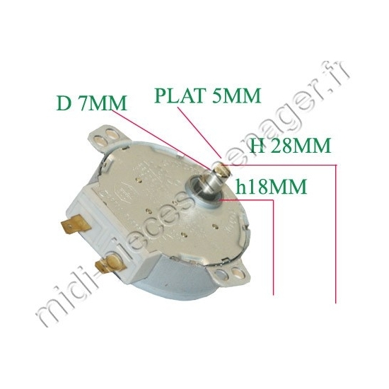 moteur plateau tournant whirlpool 481236158449