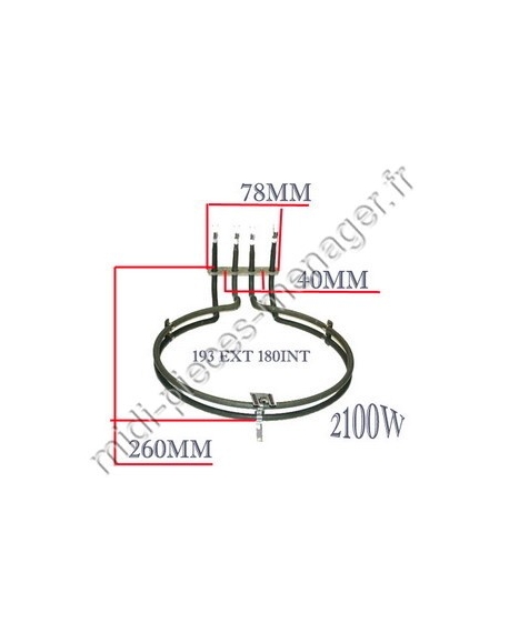 resistance chaleur tournante bosch 471268