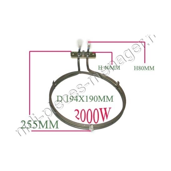 resistance four chaleur tournante electrolux 3570284038