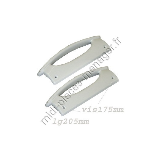 2 poignees refrigerateur whirlpool 481231019093
