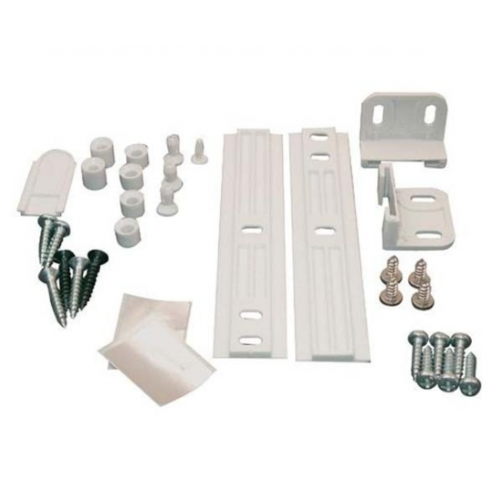 kit de fixation porte refrigerateur integrable avec systeme glissiere whirlpool 481231028208
