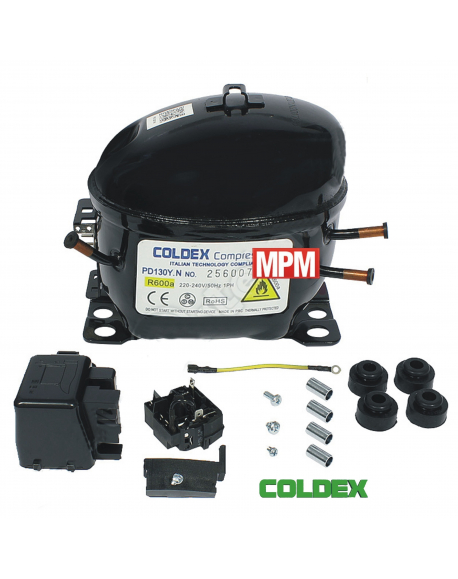 PD130Y.N - compresseur refrigerateur COLDEX R600A - 1/4+
