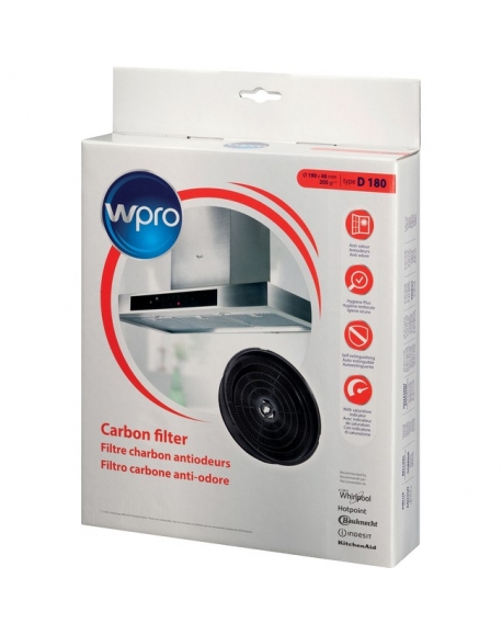 CHF180 - Filtre à charbon antiodeurs - Type D180 - WPRO 484000008647 