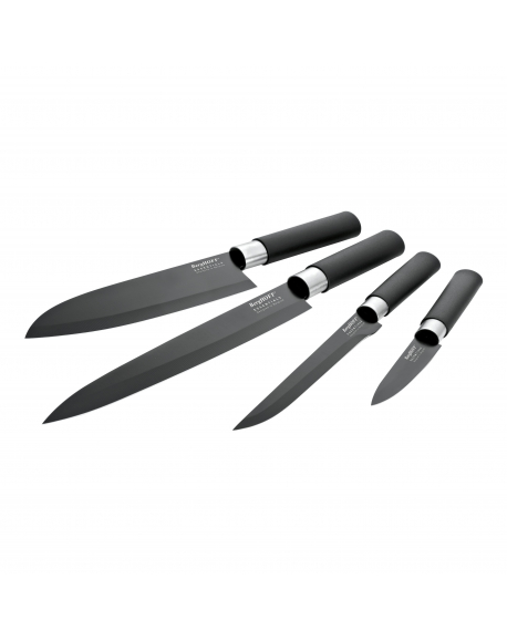 1304003 - STUDIO Set de 4 couteaux revêtement céramique noir BERGHOFF