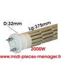 steatite 2000W dia.32mm Lg:375mm