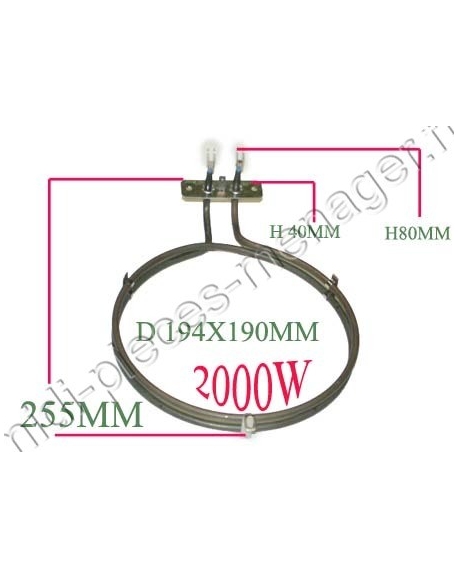 resistance four chaleur tournante electrolux 3570284038