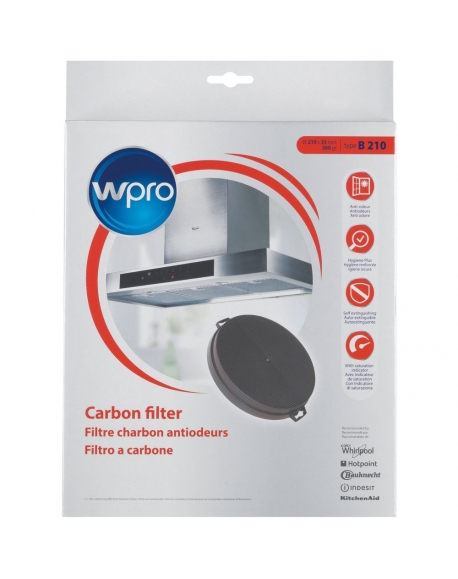 CHF210 - Filtre à charbon antiodeurs - Type B210 - WPRO 484000008579 