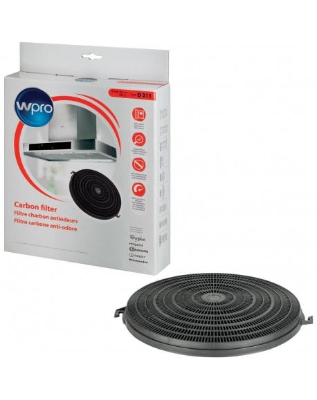 CHFD211 - Filtre à charbon antiodeurs - Type D211 - WPRO 484000008635 