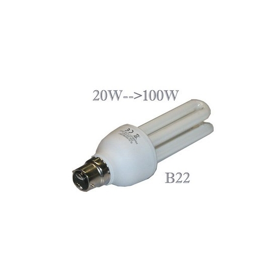 lampe Fluocompacte B22 20W 3U 2700°K