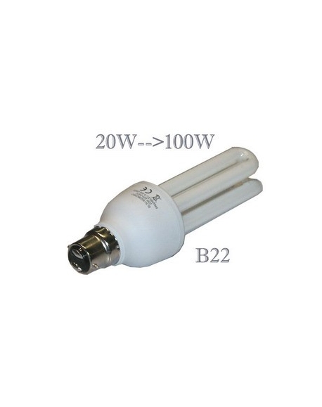 lampe Fluocompacte B22 20W 3U 2700°K