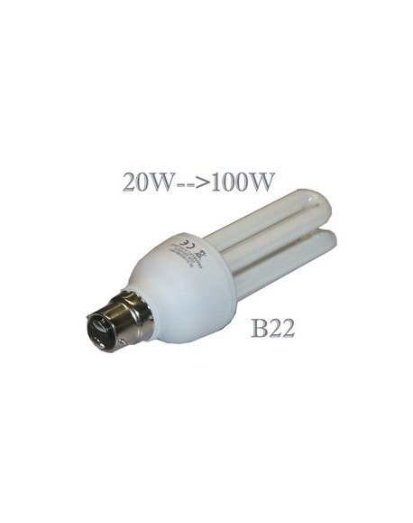 lampe Fluocompacte B22 20W 3U 2700°K