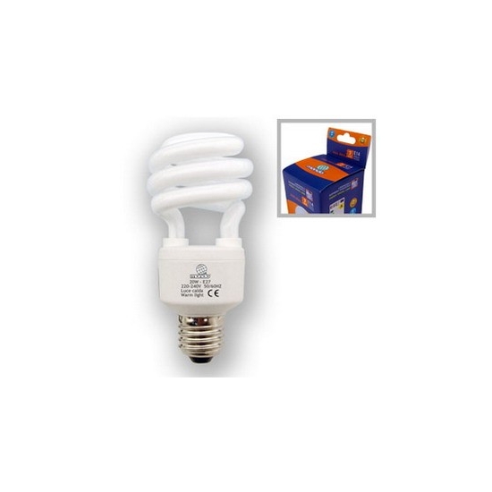 lampe eco spiral E27 20W 8000h chaude 100w restitué