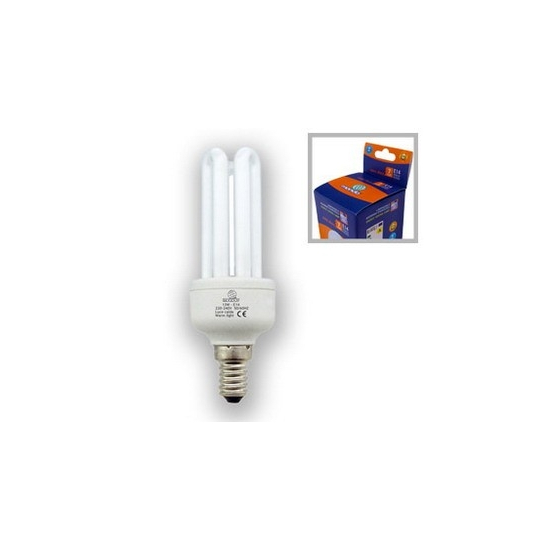 lampe eco 3 tube E14 13W 8000h chaude 65w restitué