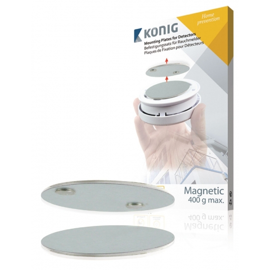 plaques de fixation poue détecteur de fumée KONIG SAS-FIX11