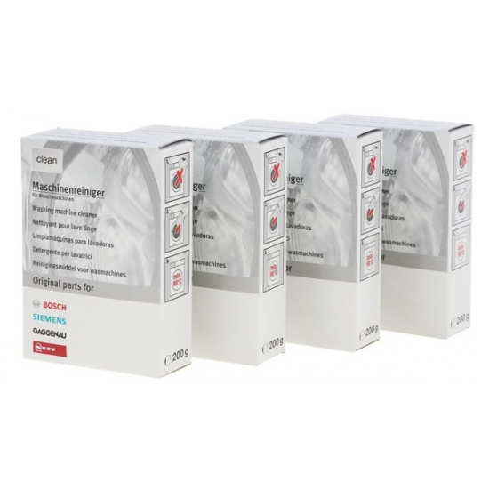 pack de 4 nettoyant en poudre lave linge bosch siemens 00311611