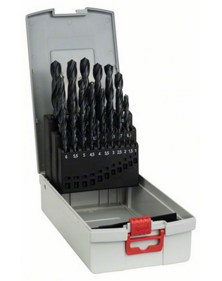 assortiment ProBox 25 forets à metaux lamines HSS-R DIN 338 Bosch 2608587016