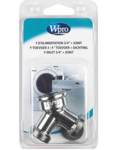 YAL100 - Y D'ALIMENTATION 3/4'' - CHROME WHIRLPOOL - 484000000287