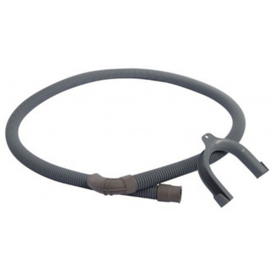 TVS158 - Tuyau de vidange avec crosse 1,5m WHIRLPOOL - 481281728079