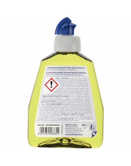 RIA250 - Liquide de rincage lave vaisselle WPRO - 484000008830