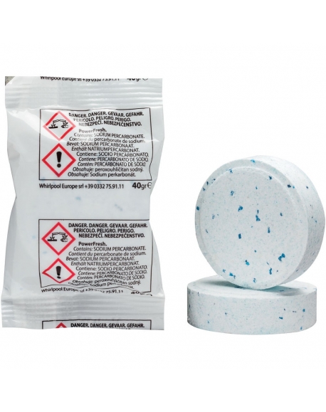 AFR301 - 3 tablettes nettoyantes antiodeurs lave linge WPRO - 484000001180 