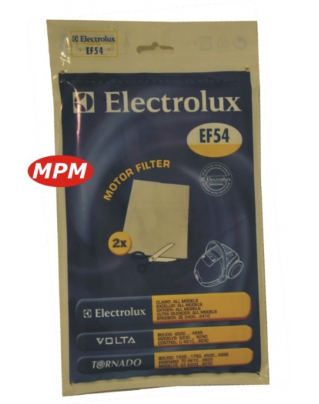 EF54 Filtres Moteur pour Aspirateur AirMax, ErgoSpace, Excellio, Oxygen, Ultra Silencer electrolux 9000843053