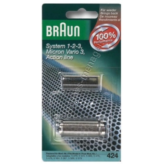 tetes de rasoir braun serie 424