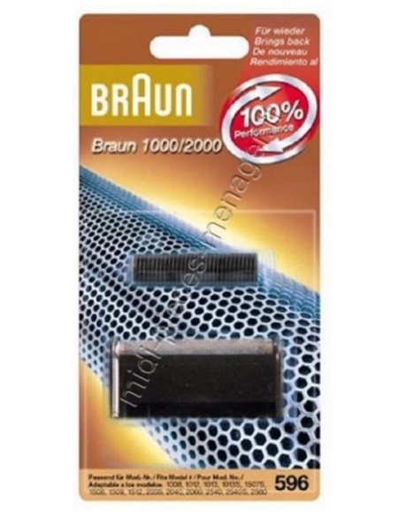 tetes de rasoir braun serie 596