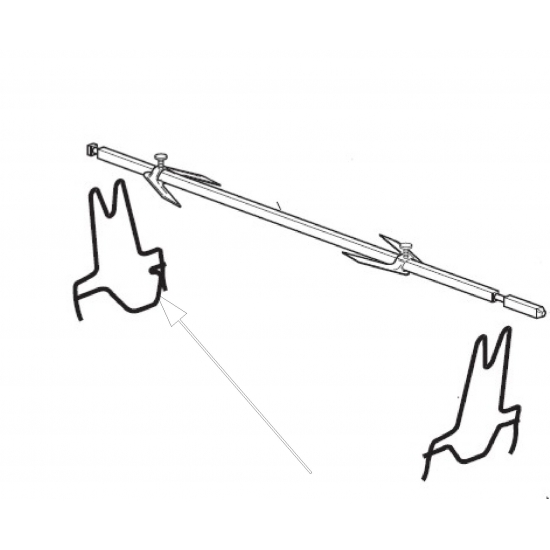 support de tournebroche pour mini four delonghi serie eo3800