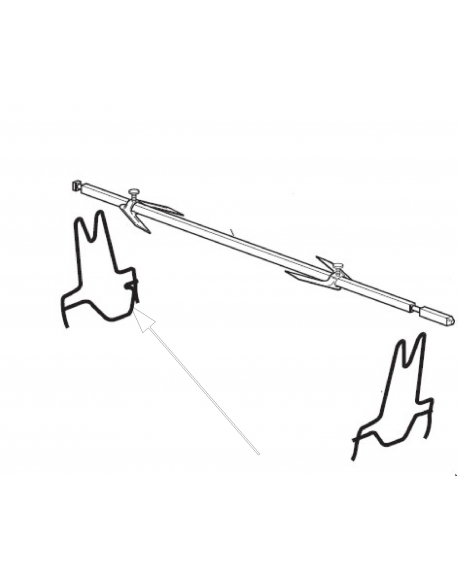 support de tournebroche pour mini four delonghi serie eo3800