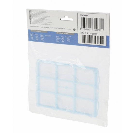 00578863 - filtre de protection moteur aspirateur bosch siemens