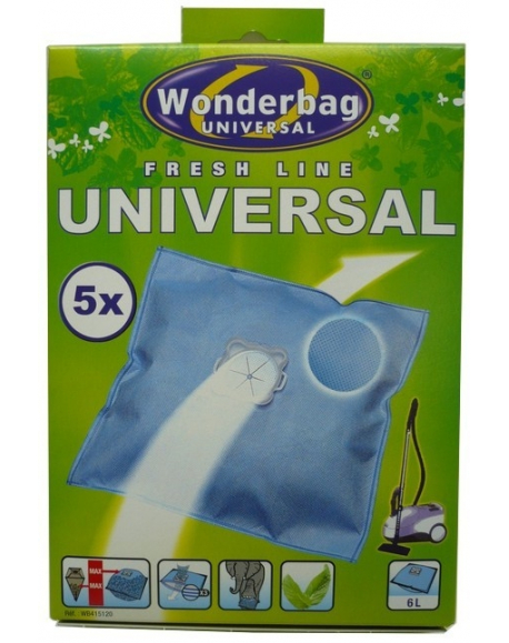 Lot de 5 sacs aspirateur Wonderbag Original Rowenta WB406120