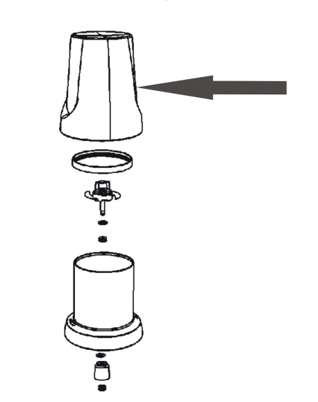 couvercle mini hachoir blender moulinex vivacio MS-5927620