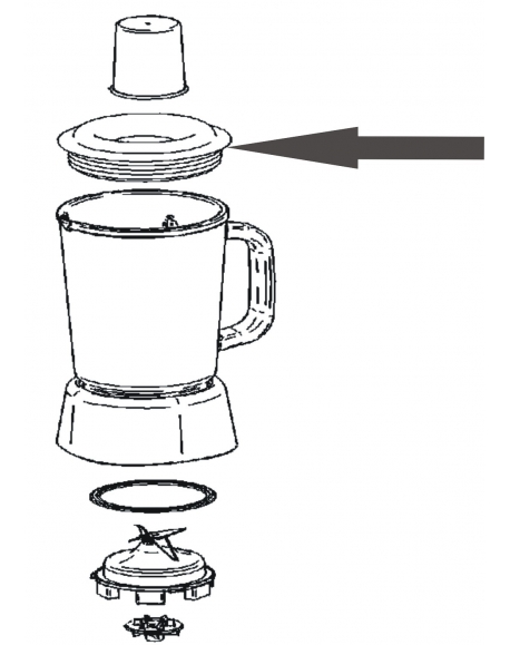 couvercle bol blender tefal simply invents SS-193006