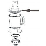 couvercle bol blender tefal simply invents SS-193006