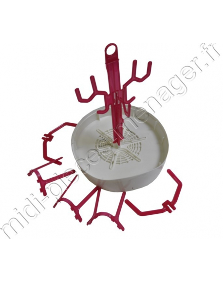 panier rose avec support sterilisateur moulinex ts-07006780