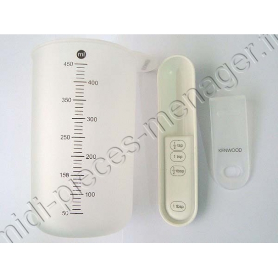 verre et cuillere mesureur machine a pain kenwood bm250 bm256 KW702933