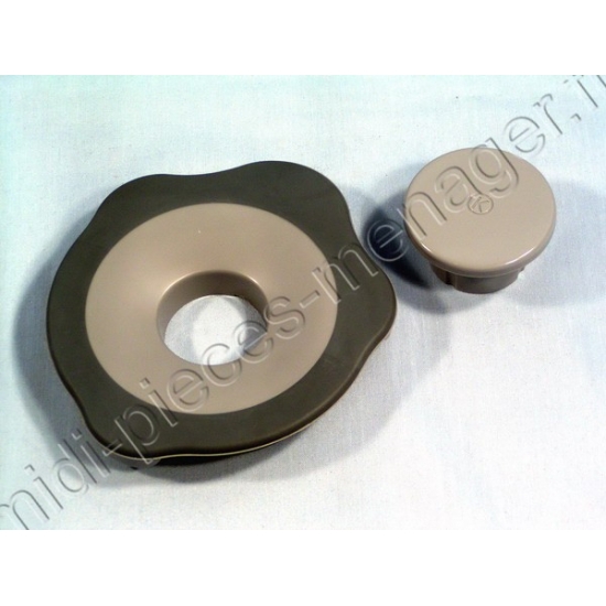 couvercle et bouchon gris bol blender at337 at338 kenwood KW696859