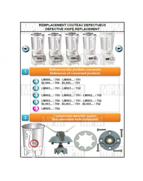 couvercle blanc soup & co LM9 moulinex MS-0a08440
