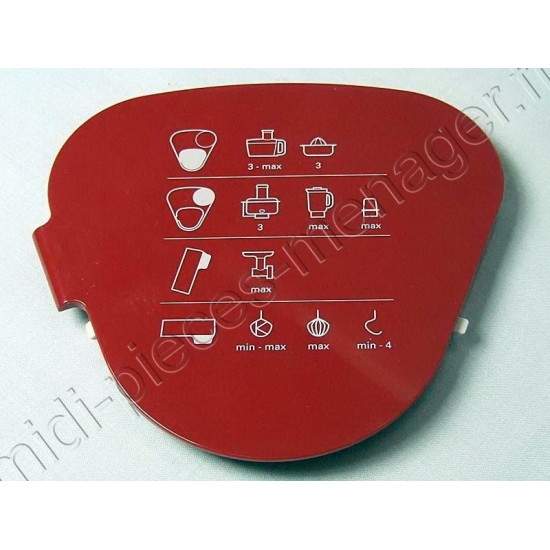 couvercle rouge sortie vitesse moyenne kenwood prospero KM241 KW714828