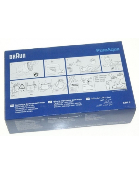 AX13210006 - 2 filtres a eau KWF pure aqua cafetiere braun