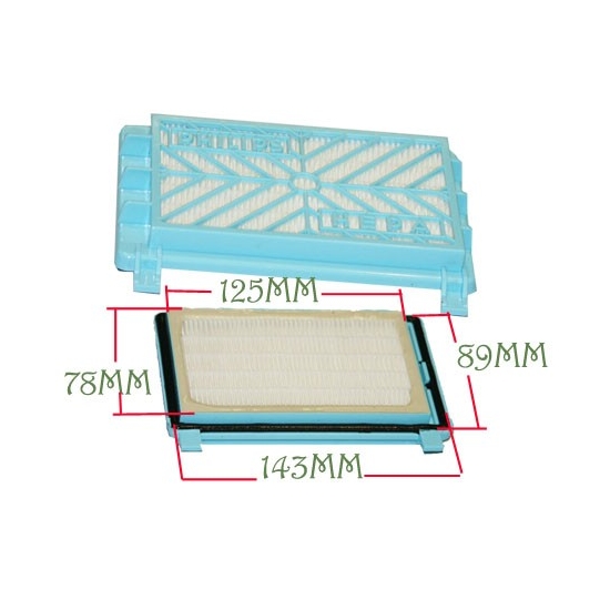 filtre hepa aspirateur philips 432200039090