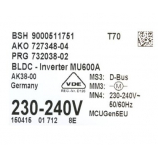 module de commande electronique moteur lave linge bosch siemens 00679421