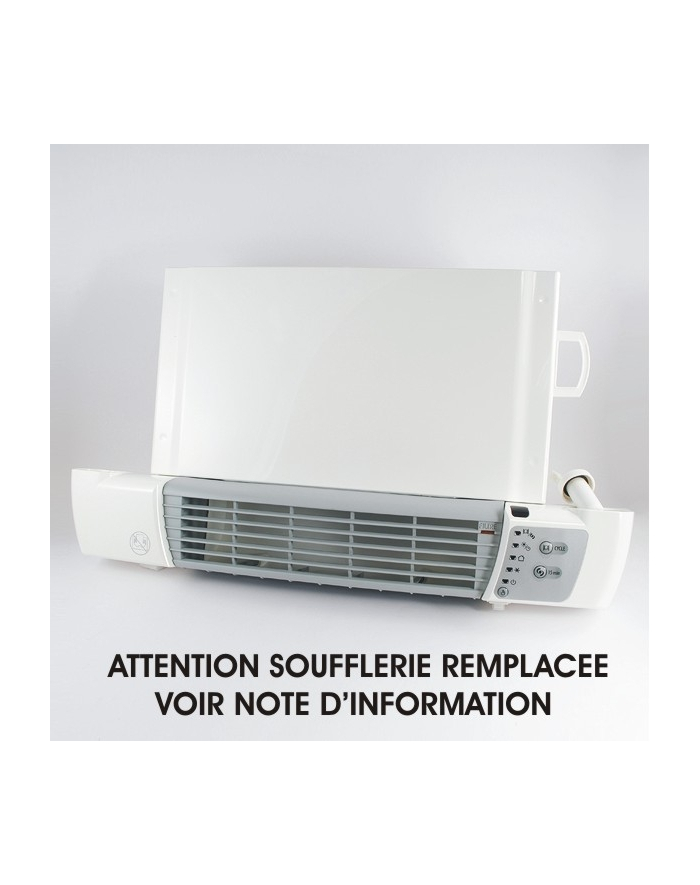 Sèche-serviettes électrique à inertie fluide De'Longhi Ghibli blanc 700W +  soufflerie 1000W