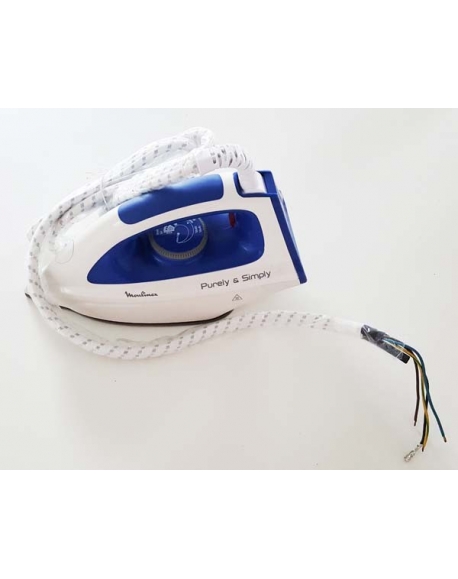 FS-9100018812 - Fer à vapeur complet + cordon centrale vapeur purely et simply moulinex